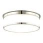 Geneva Flush Mount with Polished Nickel Finish