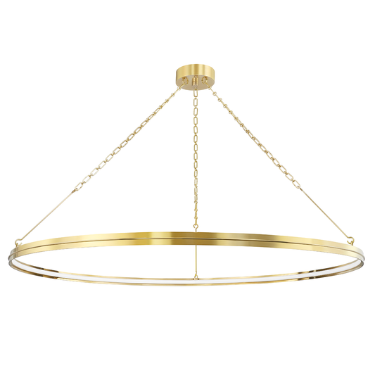 Rosendale Chandelier with Aged Brass Finish