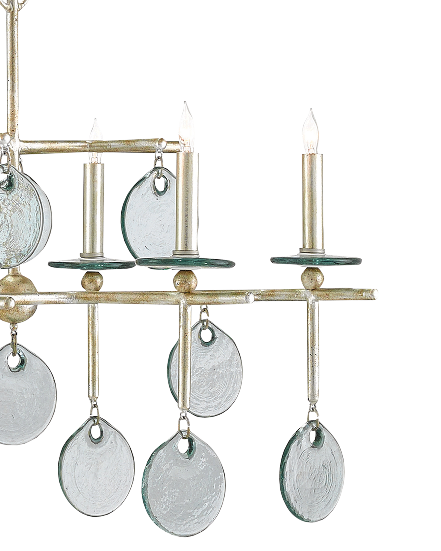 Sethos Silver Rectangular Chandelier