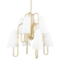 Slate Hill Chandelier with Aged Brass Finish