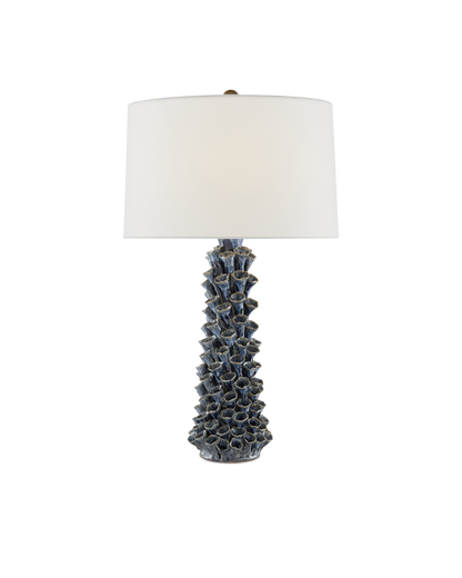Sunken Blue Table Lamp