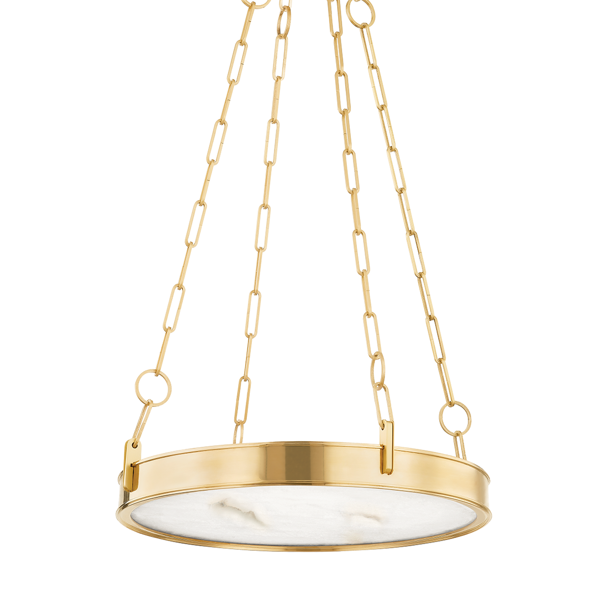 Kirby Chandelier with Aged Brass Finish