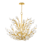 Tulip Chandelier with Gold Leaf Finish