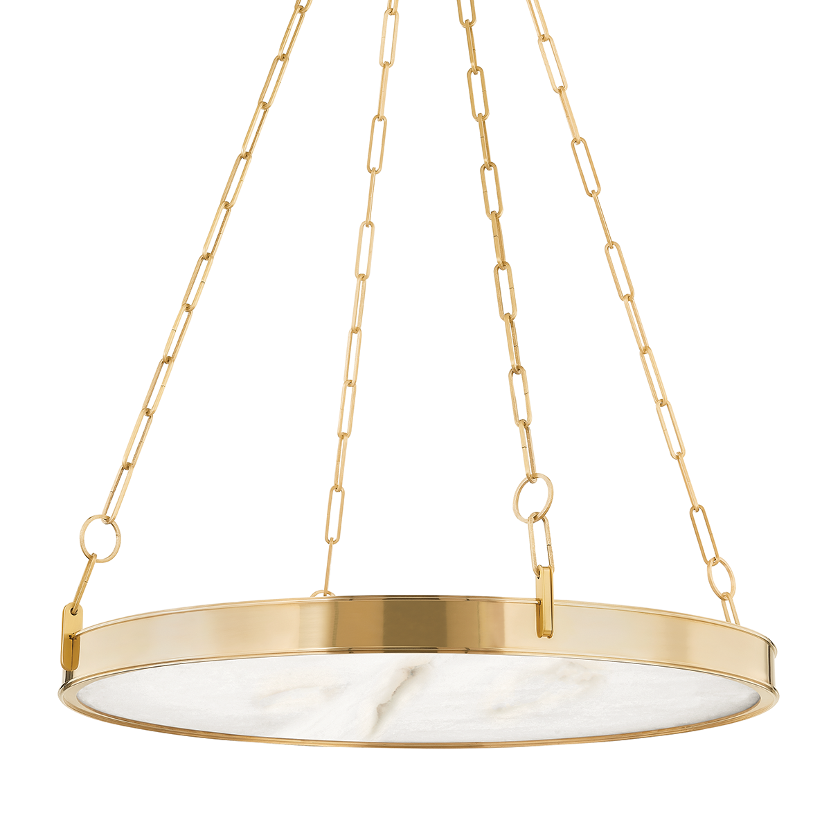 Kirby Chandelier with Aged Brass Finish