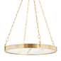 Kirby Chandelier with Aged Brass Finish