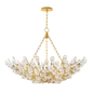Tulip Chandelier with Gold Leaf Finish