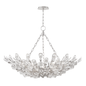 Tulip Chandelier with Silver Leaf Finish