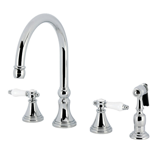Bel-Air Widespread Kitchen Faucet in Polished Chrome