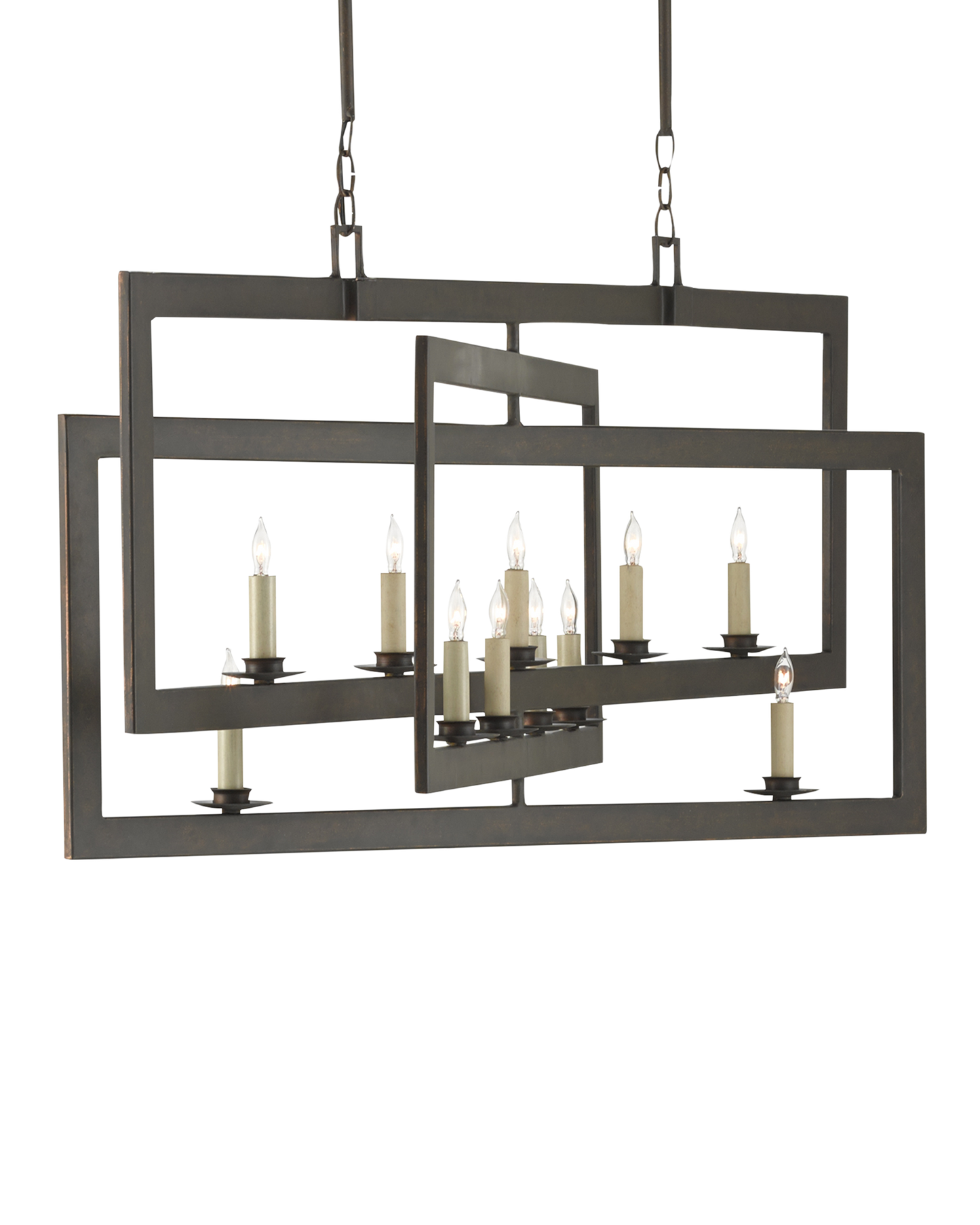 Middleton Bronze Rectangular Chandelier