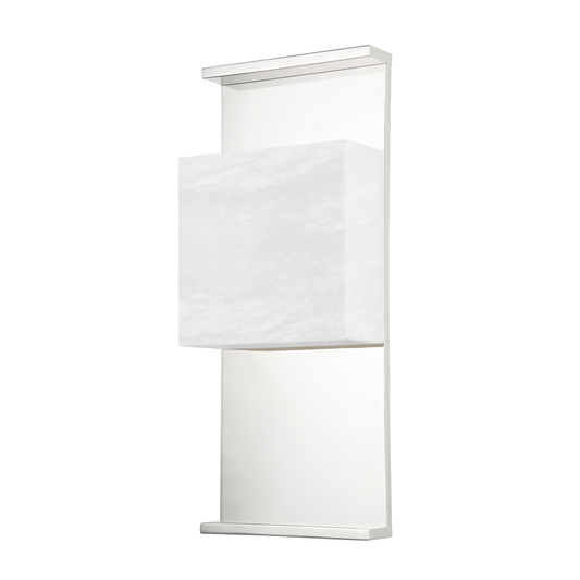 Stern Wall Sconce with Polished Nickel Finish