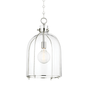 Eldridge Pendant with Polished Nickel Finish