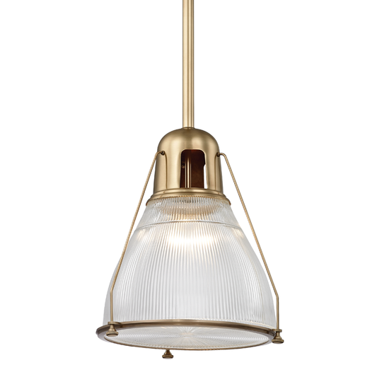 Haverhill Pendant with Aged Brass Finish