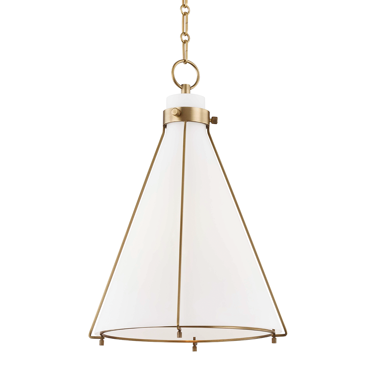 Eldridge Pendant with Aged Brass Finish