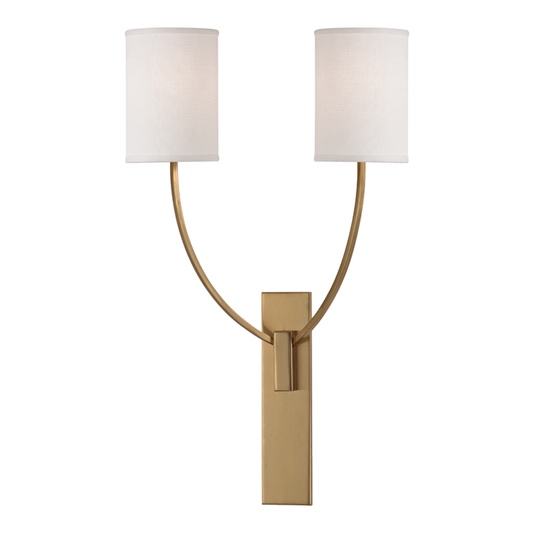 Colton Wall Sconce with Aged Brass Finish