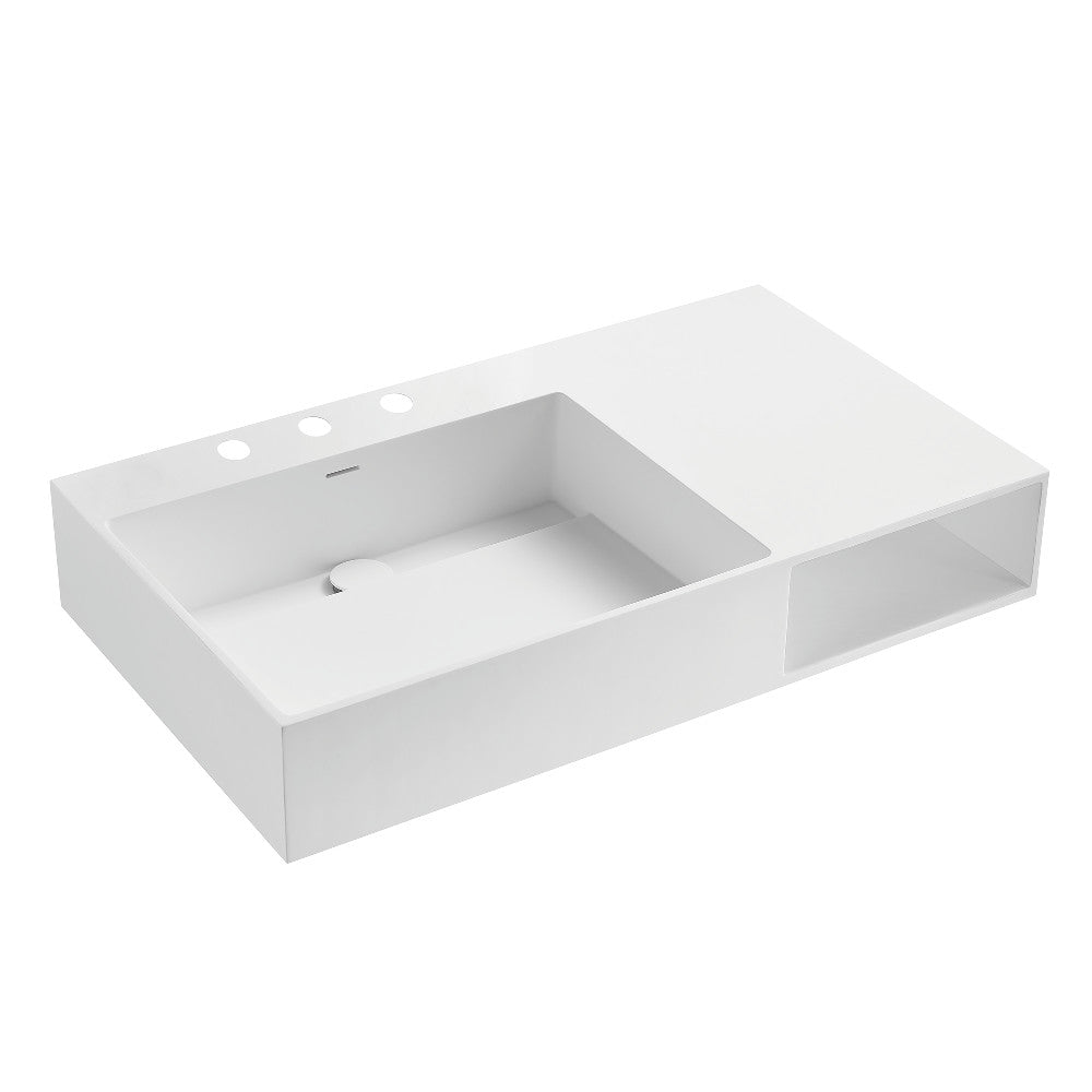 Modern 36.63 Inch Console Sink in White