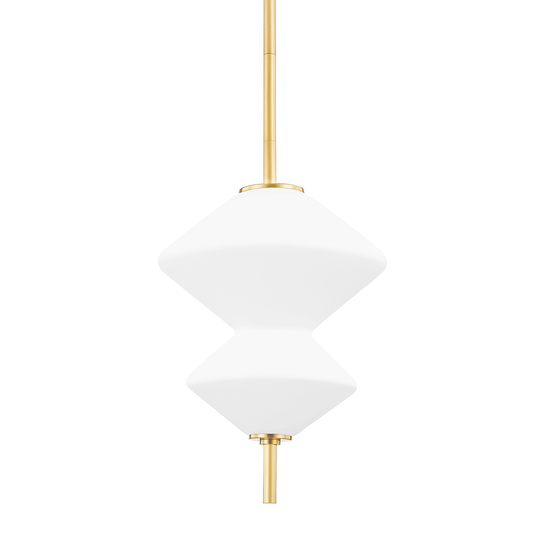 Barrow Pendant with Aged Brass Finish