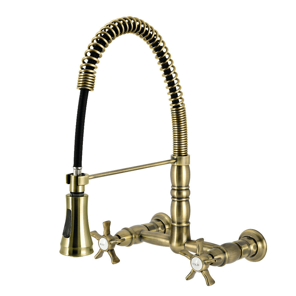 Hamilton Pre-Rinse Kitchen Faucet in Antique Brass