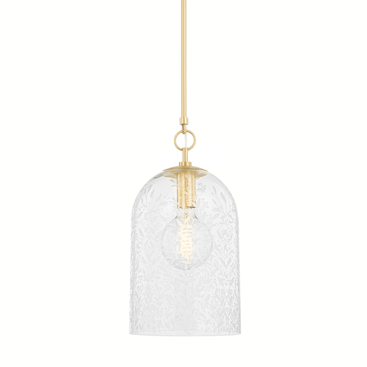 Belleville Pendant with Aged Brass Finish