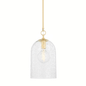 Belleville Pendant with Aged Brass Finish