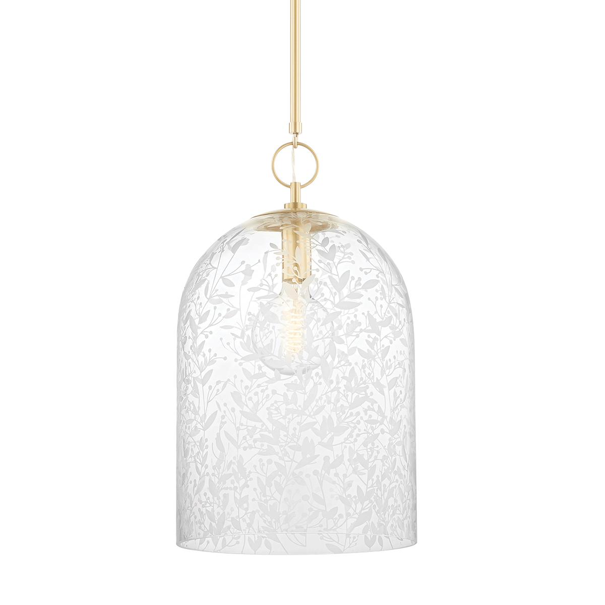 Belleville Pendant with Aged Brass Finish