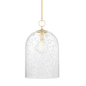 Belleville Pendant with Aged Brass Finish