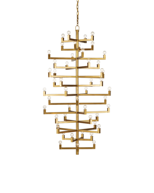 Andre Grande Brass Chandelier