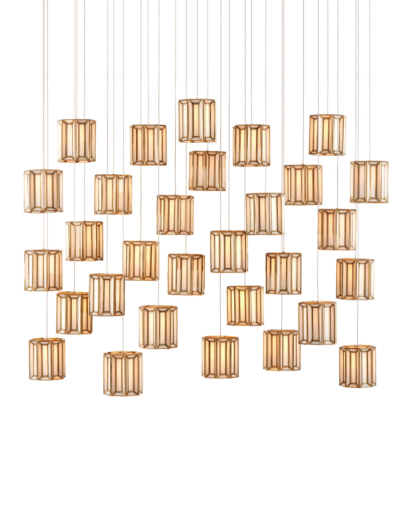 Daze 30-Light Linear Multi-Drop Pendant