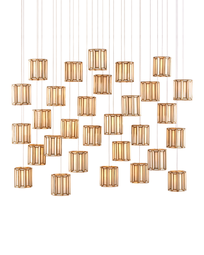 Daze 30-Light Linear Multi-Drop Pendant