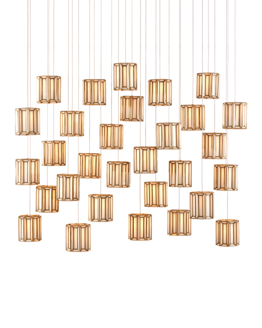 Daze 30-Light Linear Multi-Drop Pendant