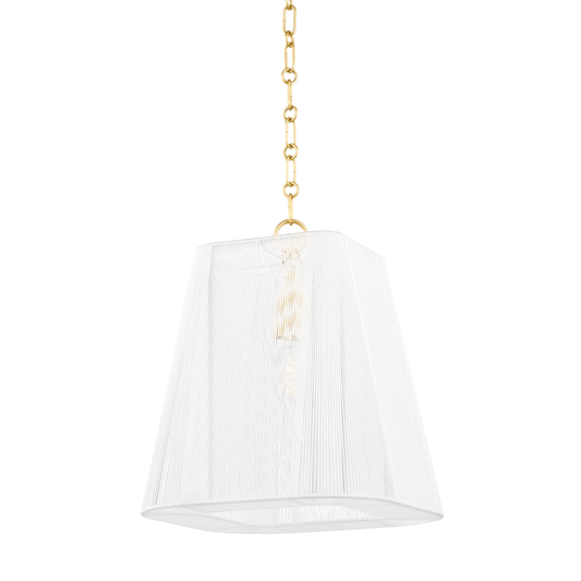 Verona Beach Pendant with Aged Brass Finish