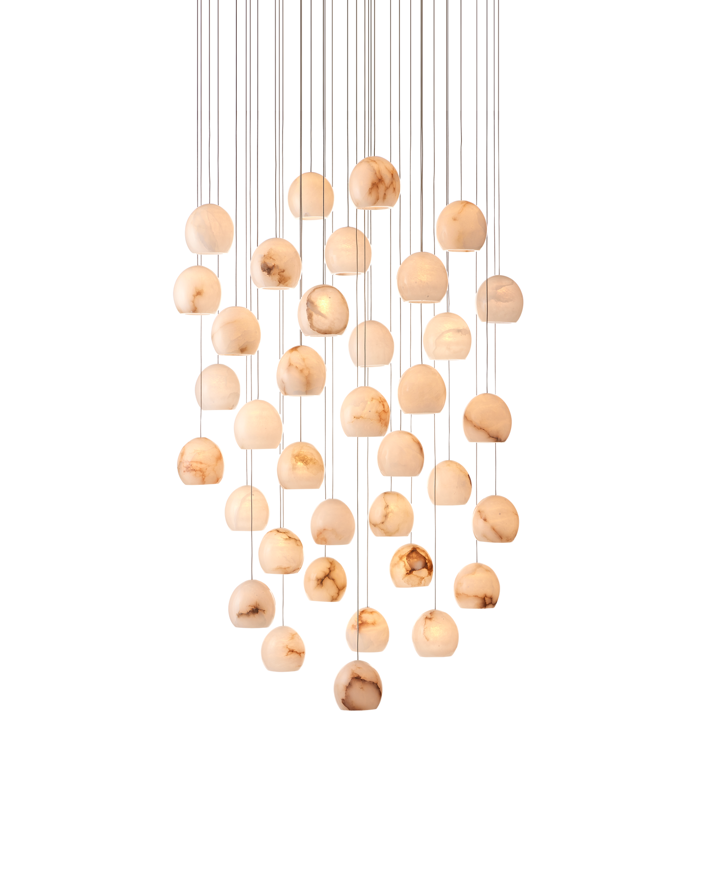 Lazio 36-Light Round Multi-Drop Pendant