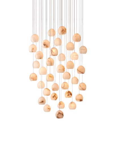 Lazio 36-Light Round Multi-Drop Pendant