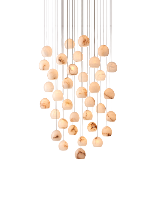 Lazio 36-Light Round Multi-Drop Pendant
