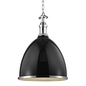 Viceroy Pendant with Black/polished Nickel Finish