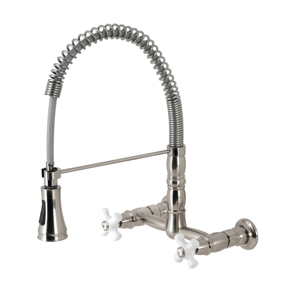 Heritage Pre-Rinse Kitchen Faucet in Brushed Nickel