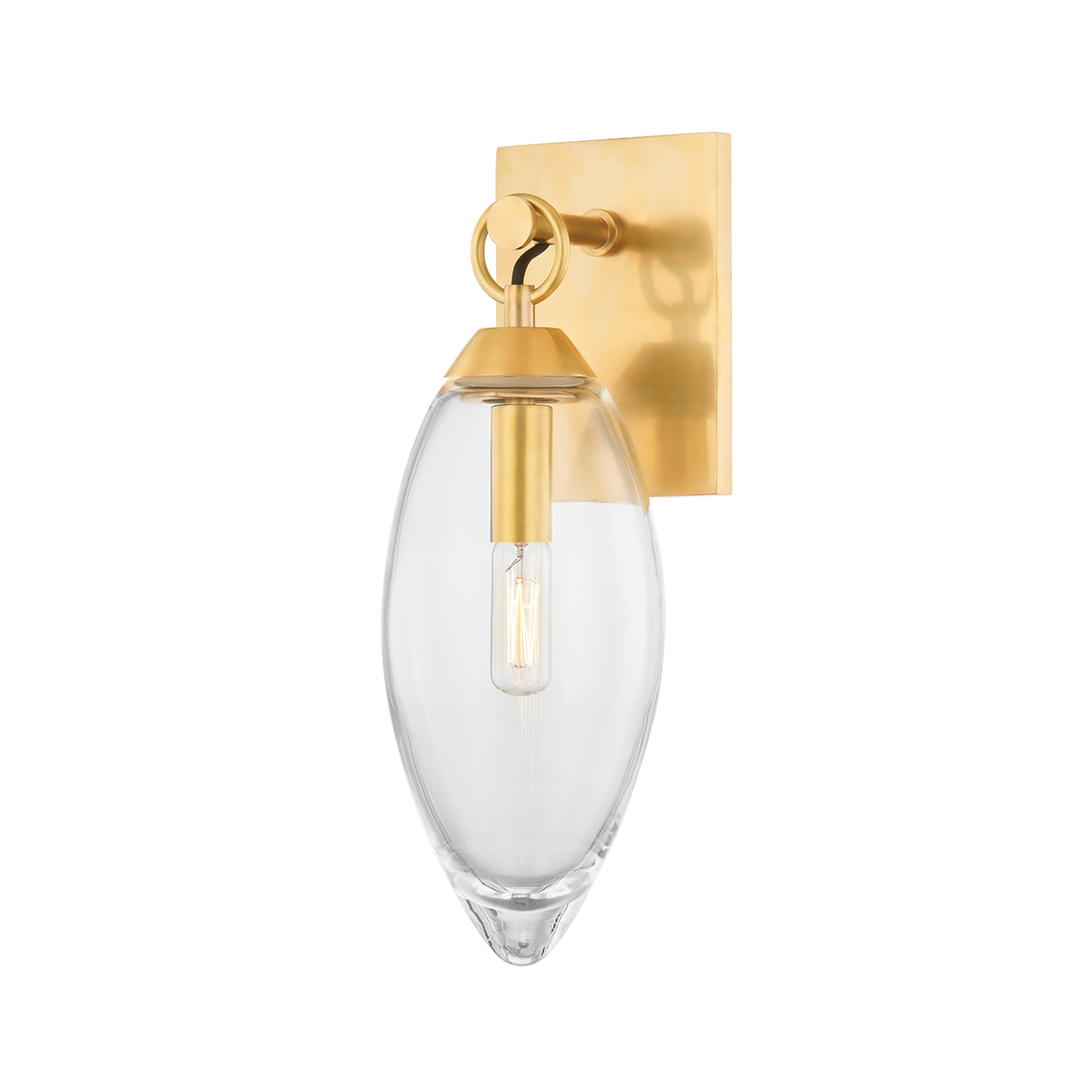 Nantucket Wall Sconce with Aged Brass Finish