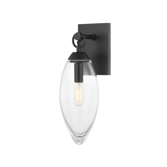 Nantucket Wall Sconce with Black Brass Finish