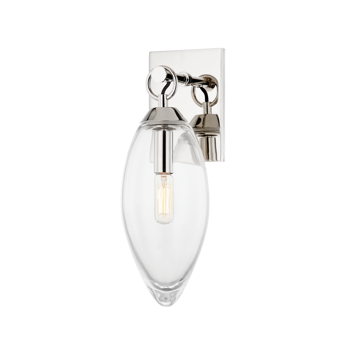 Nantucket Wall Sconce with Polished Nickel Finish