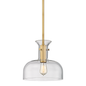 Coffey Pendant with Aged Brass Finish