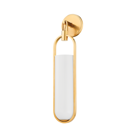 LORIMER Wall Sconce with Aged Brass Finish