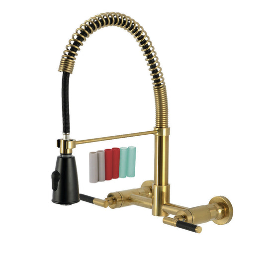 Kaiser Pre-Rinse Kitchen Faucet in Brushed Brass