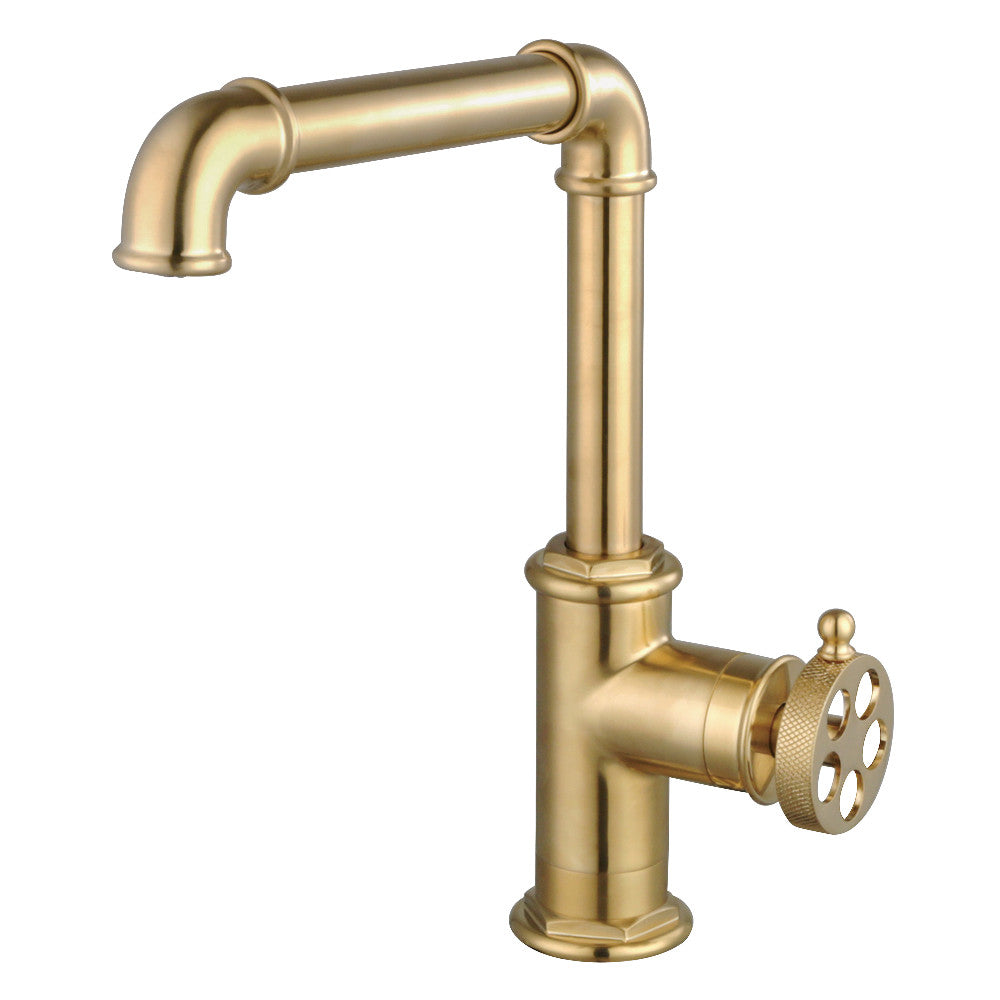 Wendell One Handle Kitchen Faucet in Brushed Brass