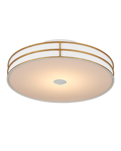 Fielding White Flush Mount