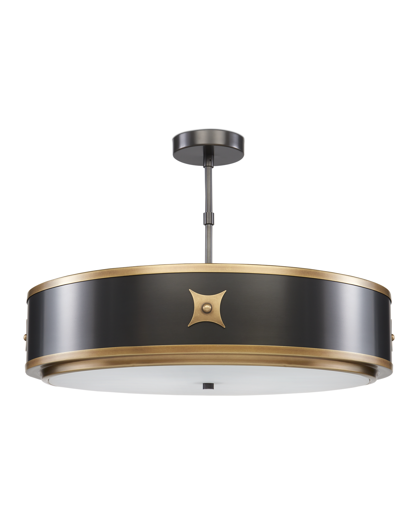 Huntsman Black Semi-Flush Mount