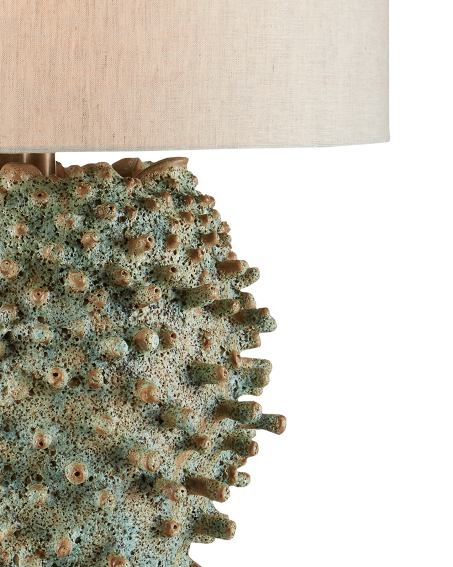 Sea Urchin Green Table Lamp
