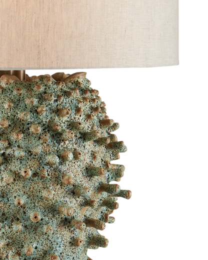 Sea Urchin Green Table Lamp