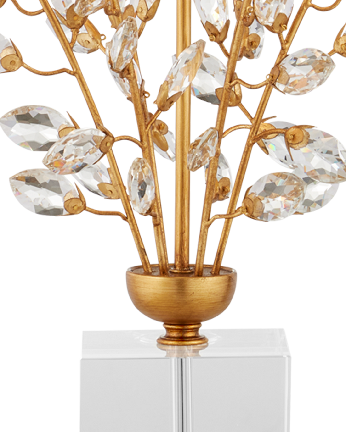 Forget-Me-Not Gold Table Lamp