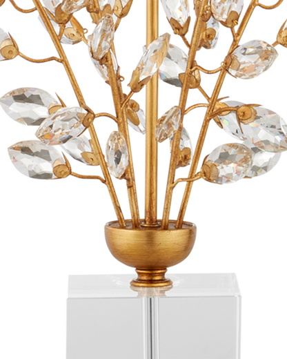 Forget-Me-Not Gold Table Lamp