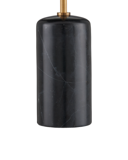 Martini Black Torchiere Table Lamp