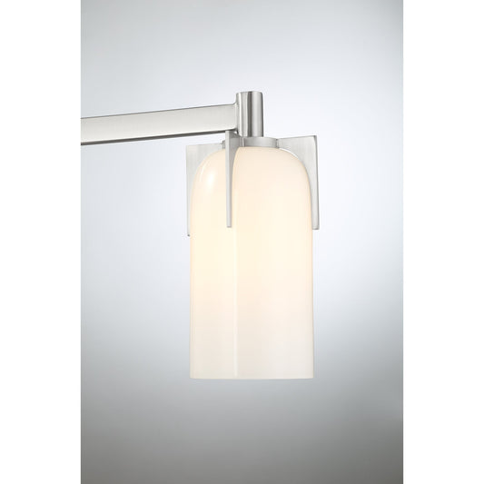 Caldwell 3-Light Bathroom Vanity Light in Satin Nickel